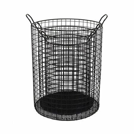 PALACEDESIGNS 20 x 16.5 x 14.25 in. Black Metal Wire Storage Baskets PA3096399